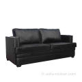 Séjour en cuir PU en cuir PU Sofa sectionnelle